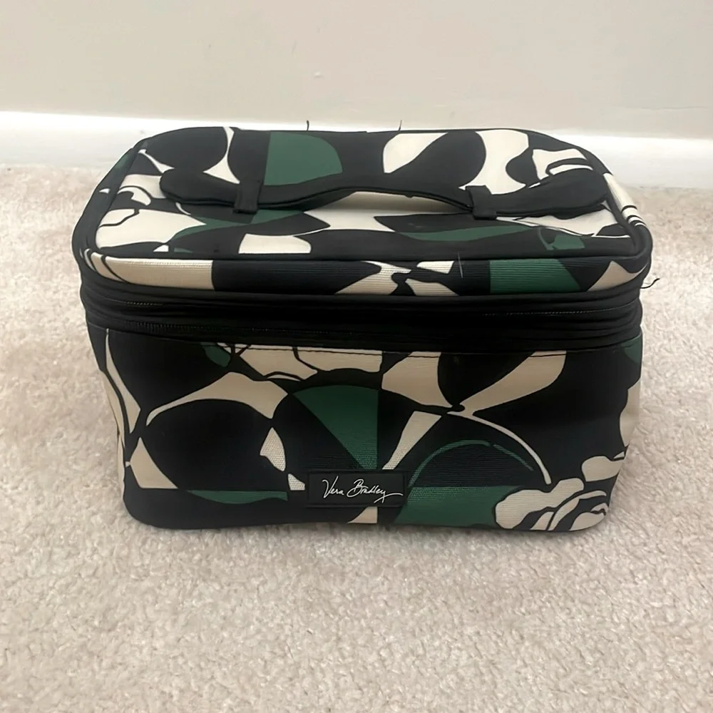 Vera Bradley Brush Up Cosmetic Case (Imperial Rose)